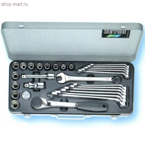 Комбинированный набор HEYCO 87-3010-M с торцевыми головками и комбинированными ключами maxline HE-00087301083 - HE-00087301083