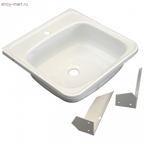 Мойка сталь эмалированная 500х500х0,8мм с кронштенами б/сифона Караганда - 4606034170564 Мойка сталь эмалированная 500х500х0,8мм с кронштенами б/сифона Караганда - 4606034170564