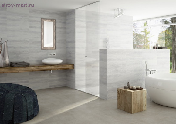 Blast Декор серый рельефный K080015 30х60