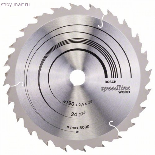 ЦИРКУЛЯРНЫЙ ДИСК 190X20 24 SPEEDLINE - 2608640799