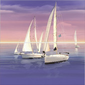 Парус Панно из 2 плиток ПН9ПС3 50х49,8