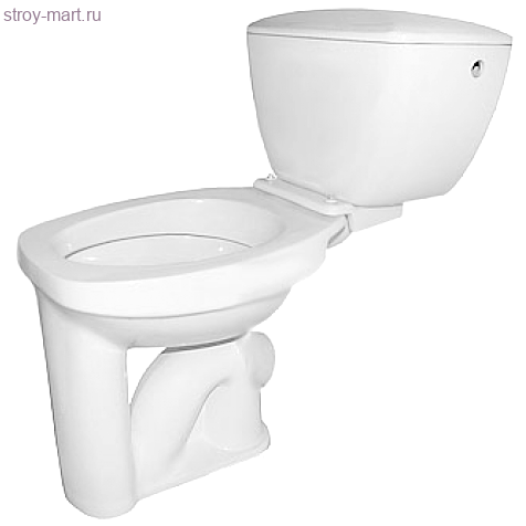 Унитаз Комфорт белый шток косой выпуск с бачком и полочкой болт манжет б/комплекта Лобня - 4606034006252 Унитаз Комфорт белый шток косой выпуск с бачком и полочкой болт манжет б/комплекта Лобня - 4606034006252
