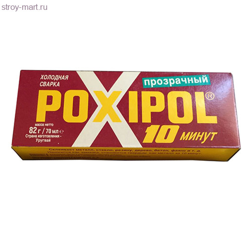 Сварка холодная «Poxipol» прозрачная 70 мл, (24 шт/уп.) /2080 - С-000120480 Сварка холодная «Poxipol» прозрачная 70 мл, (24 шт/уп.) /2080 - С-000120480