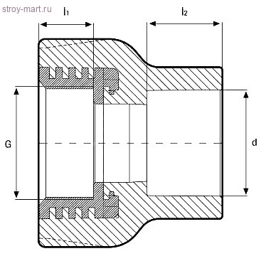 Муфта PP-R комбинированн белый Дн 25x3/4 ВР Firat - 4606034005675 Муфта PP-R комбинированн белый Дн 25x3/4 ВР Firat - 4606034005675