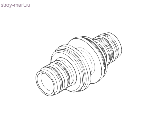 Муфта для PE-Xa латунь Monolit Ду 32 ВР ELSEN EFA11.3232B
