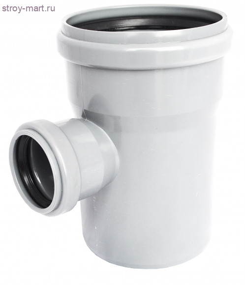 Тройник НПВХ серый Дн 110х110х45° б/нап в комплекте ТУ 6-49-33-92 - 027-1726