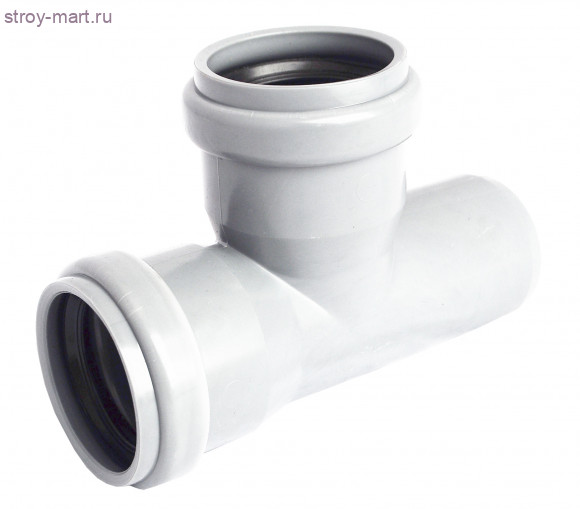 Тройник НПВХ серый Дн 110х110х45° б/нап в комплекте ТУ 6-49-33-92 - 027-1726
