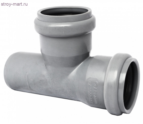 Тройник НПВХ серый Дн 110х110х45° б/нап в комплекте ТУ 6-49-33-92 - 027-1726