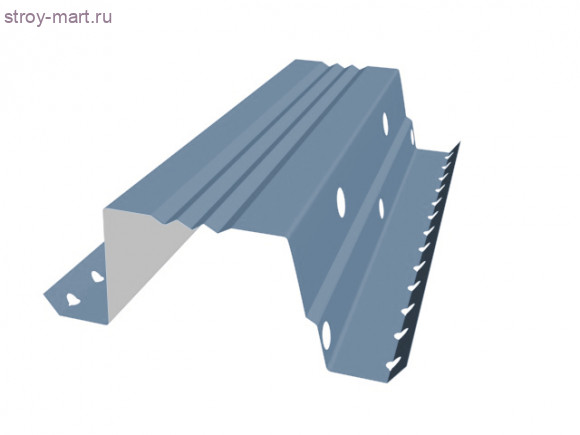 Планка опорная 50*35*50, L=0,5м для фальца PE RAL 7004 - С-000112705 Планка опорная 50*35*50, L=0,5м для фальца PE RAL 7004 - С-000112705
