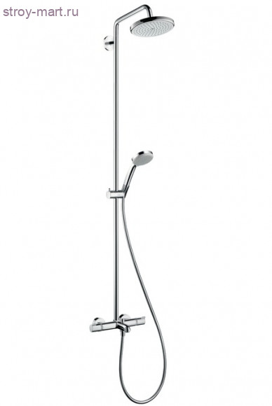Croma 220 Showerpipe для ванны, поворотный держатель 400 мм, ?’ Croma 27223000 Croma 220 Showerpipe для ванны, поворотный держатель 400 мм, ?’ Croma 27223000