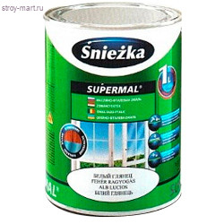 Эмаль универсальная «Supermal» голубая темная, масляно-фталевая, 0,8 л. (8 шт/уп.) «Sniezka» / Польша - С-000094198 Эмаль универсальная «Supermal» голубая темная, масляно-фталевая, 0,8 л. (8 шт/уп.) «Sniezka» / Польша - С-000094198