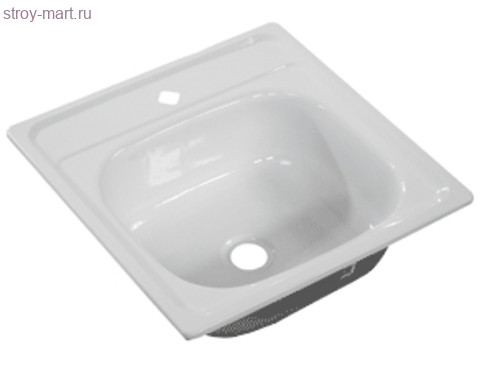 Мойка сталь эмалированная 500х500мм с кронштейнами б/метизов б/сифона Гомель - 4606034170519