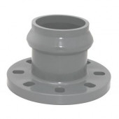 Патрубок раструбный с ПВХ фланцем - напорный НПВХ Дн160х150 Патрубок раструбный с ПВХ фланцем - напорный НПВХ Дн160х150