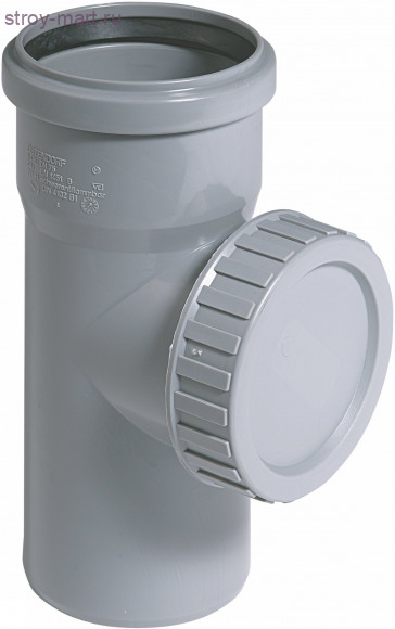 Ревизия канализационная - серая НПВХ Дн110 Ревизия канализационная - серая НПВХ Дн110