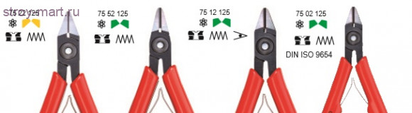 Кусачки диагональные для электроники 75 02 125 - KN-7502125