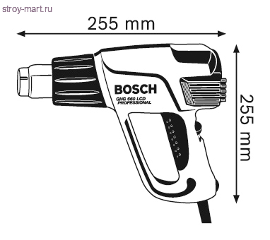 Технический фен Bosch GHG 660 LCD Professional - 601944703
