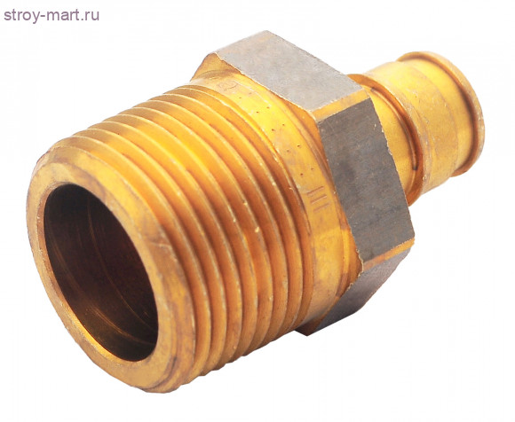 Штуцер для PE-X латунь Дн 50х1 1/4 НР Uponor 1008866 Штуцер для PE-X латунь Дн 50х1 1/4 НР Uponor 1008866
