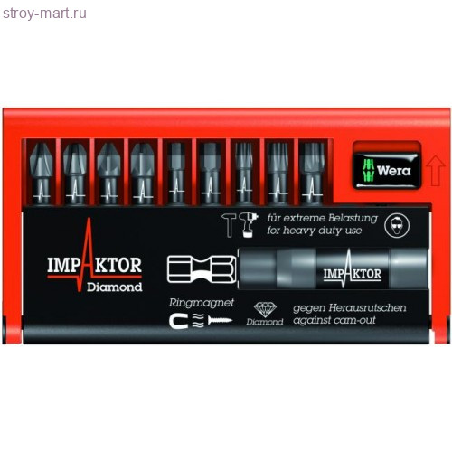 Набор бит 8740/51/55/67-9/Imp DC Impaktor Bit-Check 057680 - WE-057680 Набор бит 8740/51/55/67-9/Imp DC Impaktor Bit-Check 057680 - WE-057680