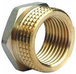 Футорка латунь никель Ду 15х10 БАЗ - 027-9739