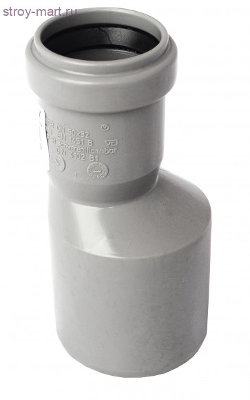 Переход PP-H серый Дн 50х40 б/нап в комплекте Ostendorf 112710 - 4052836127105 Переход PP-H серый Дн 50х40 б/нап в комплекте Ostendorf 112710 - 4052836127105