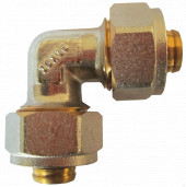 Угольник мп никель Дн16х1/2" вн/р обжим - 027-9786