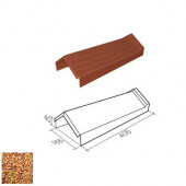 Конек треугольный 165 Gerard (Rosso 201), L полезная=370мм - С-000115651 Конек треугольный 165 Gerard (Rosso 201), L полезная=370мм - С-000115651