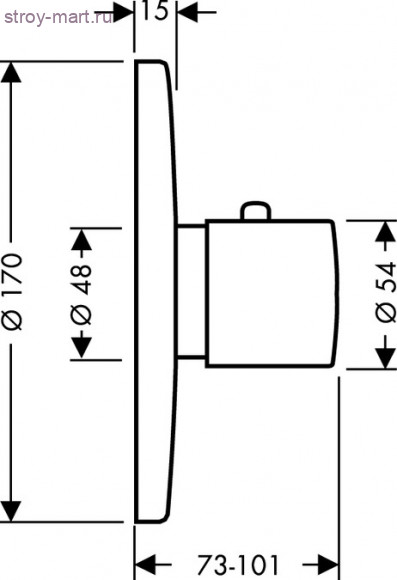 Термостат Ecostat S, СМ Ecostat 15711000 Термостат Ecostat S, СМ Ecostat 15711000
