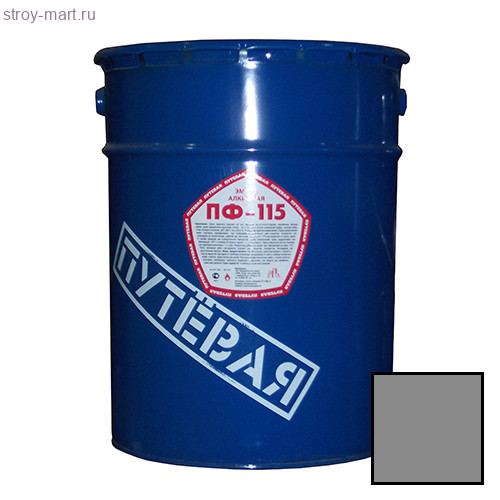 Эмаль ПФ-115 «Путевая» серая 20 кг. / Ярославль - С-000085496