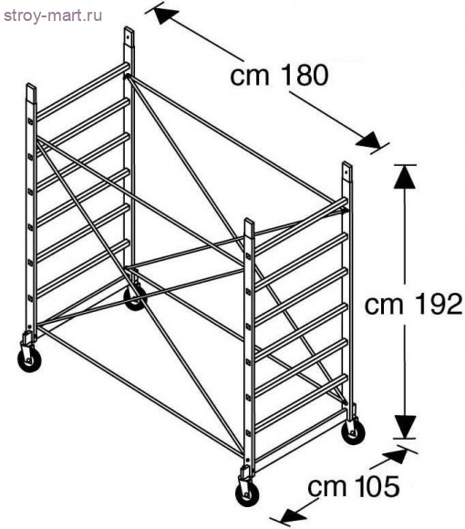 Базовый модуль вышки-туры, Faraone арт. 251 - С-000102758 Базовый модуль вышки-туры, Faraone арт. 251 - С-000102758