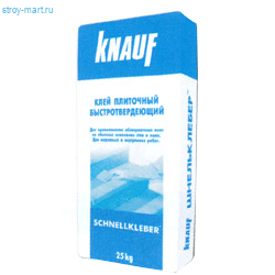 Клей плиточный быстротвердеющий «Шнельклебер» 25 кг (36 мешков / поддон) - С-000012991 Клей плиточный быстротвердеющий «Шнельклебер» 25 кг (36 мешков / поддон) - С-000012991