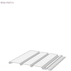 Соффит сплошной Docke (пломбир) 3050 мм 0,93 кв. м (16 шт./уп.) - С-000056576 Соффит сплошной Docke (пломбир) 3050 мм 0,93 кв. м (16 шт./уп.) - С-000056576