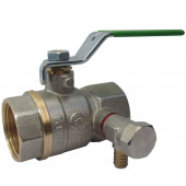 Кран шаровой Uno+ спуск Ду15 м/м полн рыч - 007-4881