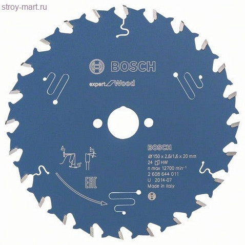Цирк диск Expert for Wood 150x20x2.6/1.6x24T - 2608644011 Цирк диск Expert for Wood 150x20x2.6/1.6x24T - 2608644011