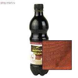 Морилка водная «Новбытхим» красное дерево 0,5 л. ПЭТ (12 шт/уп.) - С-000083560 Морилка водная «Новбытхим» красное дерево 0,5 л. ПЭТ (12 шт/уп.) - С-000083560