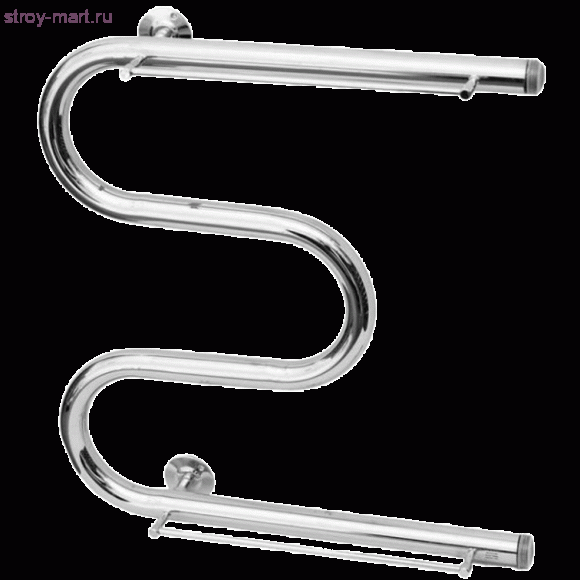 Полотенцесушитель сталь нерж М-образный 500х400 1'' с полочкой Элит Металл - 4606034142752 Полотенцесушитель сталь нерж М-образный 500х400 1'' с полочкой Элит Металл - 4606034142752