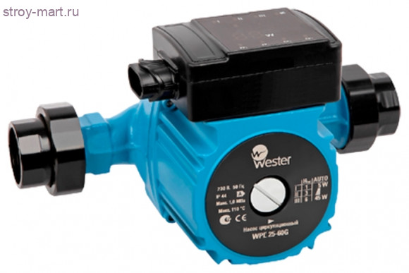 Насос циркуляционный WCP 25-20G Wester - 015-3268 Насос циркуляционный WCP 25-20G Wester - 015-3268