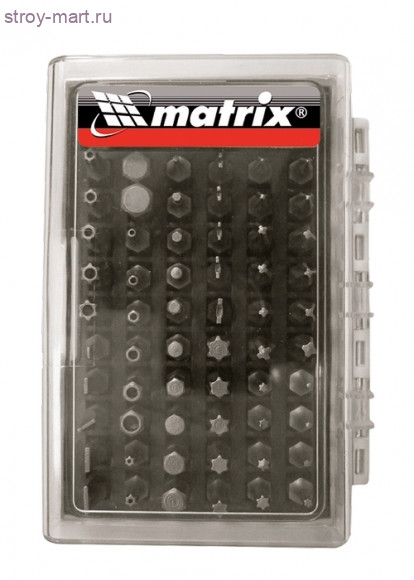 Набор бит «Matrix» 61 шт., с магнитным держателем, CrV / 11387 - С-000133984 Набор бит «Matrix» 61 шт., с магнитным держателем, CrV / 11387 - С-000133984
