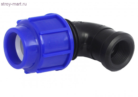 Угольник ПЭ Дн 20x3/4 ВР нап компресс - 4606034144671