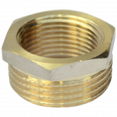 Футорка латунь никель Ду 20х25 - 027-8216 Футорка латунь никель Ду 20х25 - 027-8216