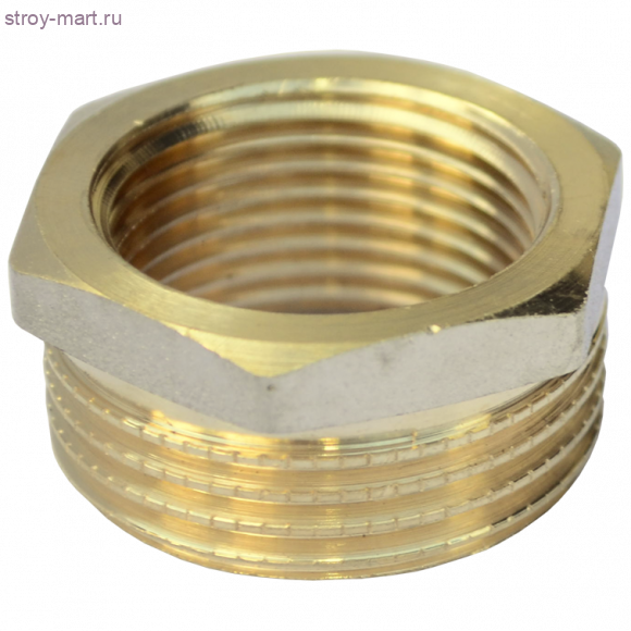 Футорка латунь никель Ду 20х25 - 027-8216 Футорка латунь никель Ду 20х25 - 027-8216