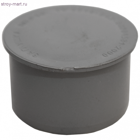 Заглушка PP-H серый Дн 110 - 4606034171257