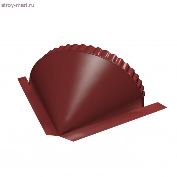 Заглушка к полукруг. коньку конусная, Q Matt - С-000112673