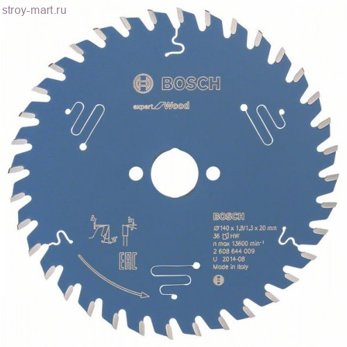 Цирк диск Expert for Wood 140x20x1.8/1.3x36T - 2608644009 Цирк диск Expert for Wood 140x20x1.8/1.3x36T - 2608644009