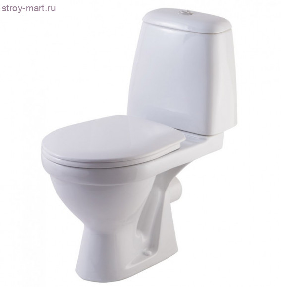 Унитаз-компакт Премьер белый 2/реж горизонт/выпуск в комплекте Кировская Керамика - 4606034068137