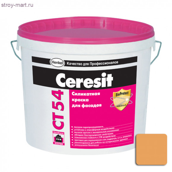 CT 54/гр.Д/РАЛ 1034/15л Краска вододисп силикат (24 шт/под) - С-000119717 CT 54/гр.Д/РАЛ 1034/15л Краска вододисп силикат (24 шт/под) - С-000119717