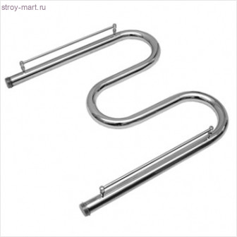 Полотенцесушитель сталь нерж М-образный 500х600 1'' с полочкой Элит Металл - 4606034142776 Полотенцесушитель сталь нерж М-образный 500х600 1'' с полочкой Элит Металл - 4606034142776