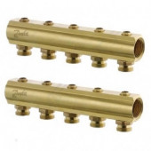 Коллектор латунь распределительный 1x3/4-2 Ру10 Danfoss 088U0542 Коллектор латунь распределительный 1x3/4-2 Ру10 Danfoss 088U0542