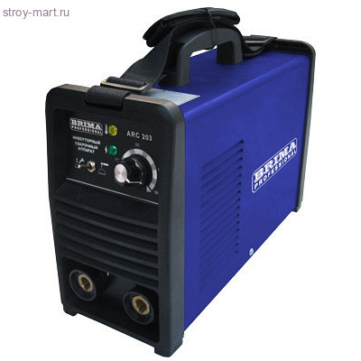 Инвертор Brima ARC 203 В комплекте 220В, 10-180А, ПН-60%, 4,7/6,4 кг - С-000122185