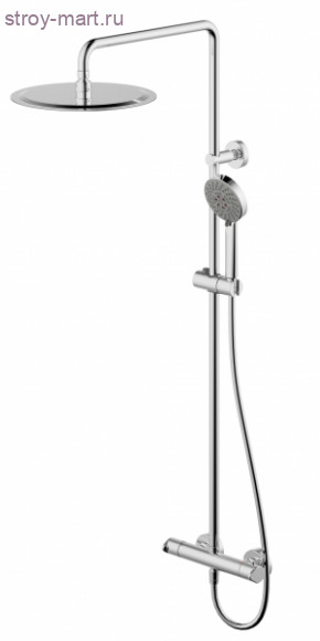 Душевая колонна с термостатическим смесителем для душа и верхним душем - F939114C-A3
