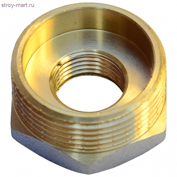 Футорка латунь никель Ду 32х15 Faro STC 5738 - 4606034023846 Футорка латунь никель Ду 32х15 Faro STC 5738 - 4606034023846